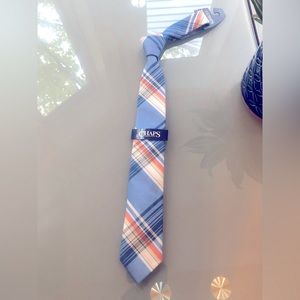 Chaps| Navy Blue Floral Mens Skinny Tie